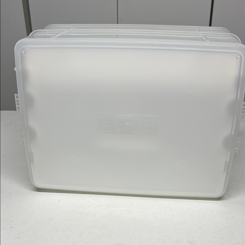 Food Network 24 Cupcake Carrier Clear Double Layer Cupcake Carrier with Handle. - Picture 6 of 9